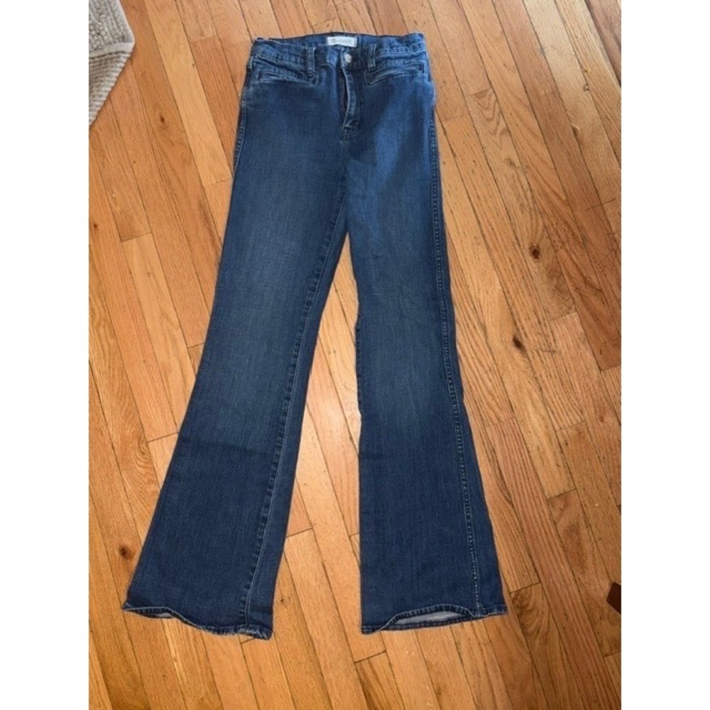 Madewell Flea Market Flare Jean Women 26 Blue Denim High Rise Bell Bottom T44-32